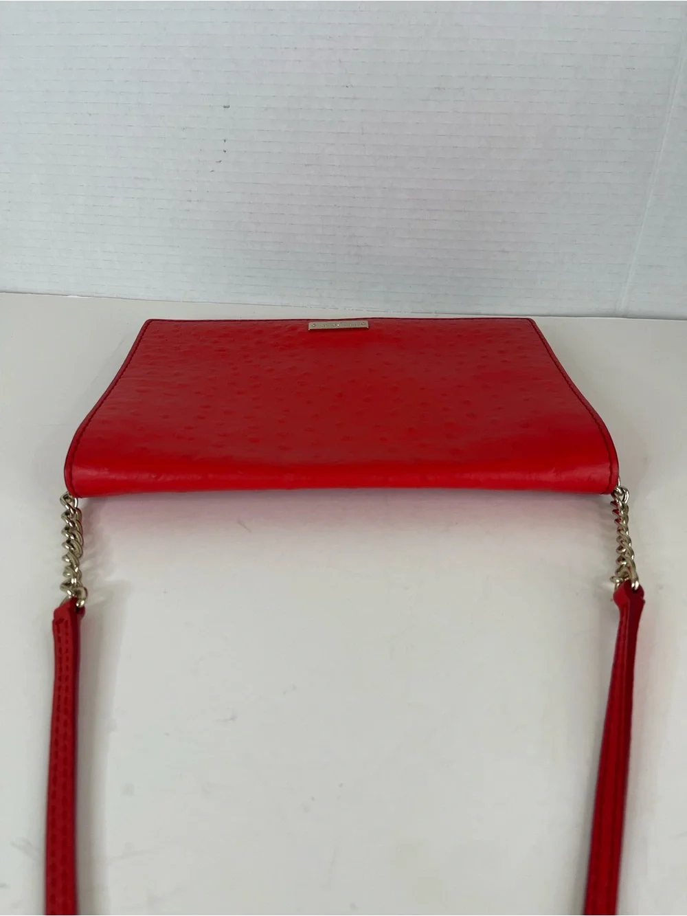 kate spade Red Textured Leather Crossbody Shoulder Bag
